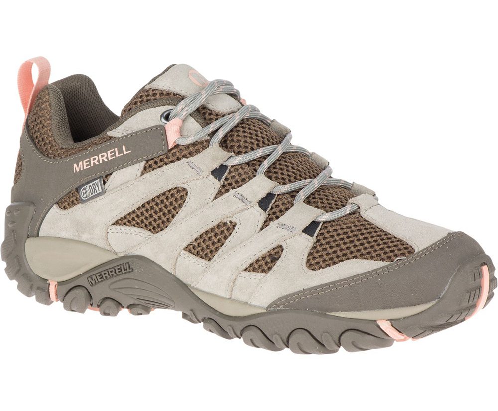 Merrell Hiking Shoes Grey - Alverstone Waterproof - Womens 80WSFHRVQ